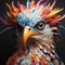 Colorful Feathered Eagle Sculpture: A Mind-bending Zbrush Creation