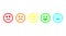 Colorful Feedback Faces Symbol