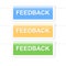 Colorful feedback labels