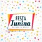 Colorful festa junina holiday greeting design