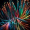 Colorful fibre optics - ai generated image