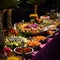 Colorful Fiesta: A Reception Buffet Bursting with Vibrant Hues
