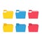 Colorful file folder set.
