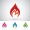 Colorful Fire Icons