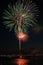 Colorful Fireworks Bursting over Providence