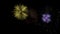 Colorful fireworks display
