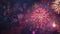 Colorful fireworks exploding in night sky