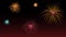 Colorful fireworks in the night sky. Colorful fireworks in starry night - over 4k resolution