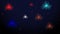 Colorful fireworks in the night sky. Colorful fireworks in starry night - over 4k resolution