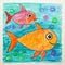 Colorful Fish In The Ocean - Hand Drawn Picture Stock Photo