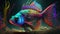 Colorful Fish In A Realistic Still Life With Dramatic Lighting