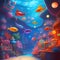 Colorful Fishes in Spacious Aquarium: Dive into a Vibrant Underwater World