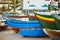 Colorful fishing boats on beach in Camara de Lobos, Madeira