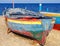 Colorful fishing boats on the Ionian coast of Italy