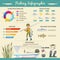 Colorful Fishing Infographic Concept