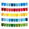 Colorful flags and bunting garlands for decoration