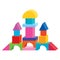 Colorful Flat Building Game Blocks