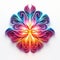 Colorful Floral Flower Striking Symmetrical Patterns And Multi-layered Forms