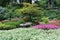 Colorful flower beds in the Butchart Garden on Vancouver Island, British Columbia, Canada