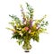 Colorful flower bouquet arrangement in vase