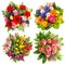 Colorful flower bouquets for Birthday, Wedding