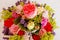 Colorful flower decoration with roses