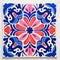 Colorful Flower Tile Design By Mexican Artist Jenny Mccluie