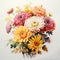 Colorful Flowers In Vase: Hyperrealistic Watercolor Painting By Marguerite Blasingame