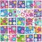 Colorful flowery pattern