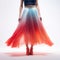 Colorful Flowing Silhouette Skirt Leggings: Award-winning Studio Photography