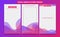 Colorful fluid spectrum gradient transparent editable social media instagram story frame design background template trendy