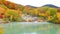 Colorful foliage in autumn at the Jigokunuma Pond