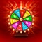 Colorful fortune wheel. Isolated background.