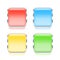 Colorful framed web buttons