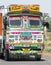 Colorful Freight Truck in India, Travel to Asia