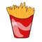 Colorful French Fries Concept