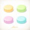 Colorful French Macarons, Sketch hand drawn