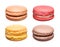 Colorful French Macaroons Collection isolated