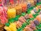 Colorful and fresh sweets