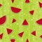 Colorful fresh watermelon fruits seamless pattern background vector format