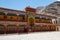 Colorful front compound of hemis monastery in Ladakh, India