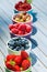 Colorful fruit bowls