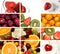Colorful fruit composition