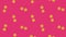 Colorful fruit pattern of fresh orange on pink background. Seamless pattern with orange sliced. Realistic animation. 4K