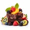 Colorful Fruit Salad Brownies: A Perfectly Detailed And Ethically Made Delight