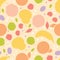 Colorful fruit seamless pattern background