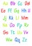 Colorful full alphabet