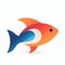 Colorful Futuristic Fish Logo With Distinctive Character Design