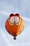 Colorful Garfield balloon taking off