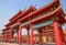 Colorful Gate of a Chinese Buddhist Temple